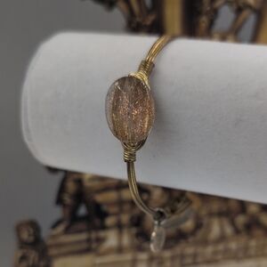 Elegant Gold Wire Wrapped Bracelet